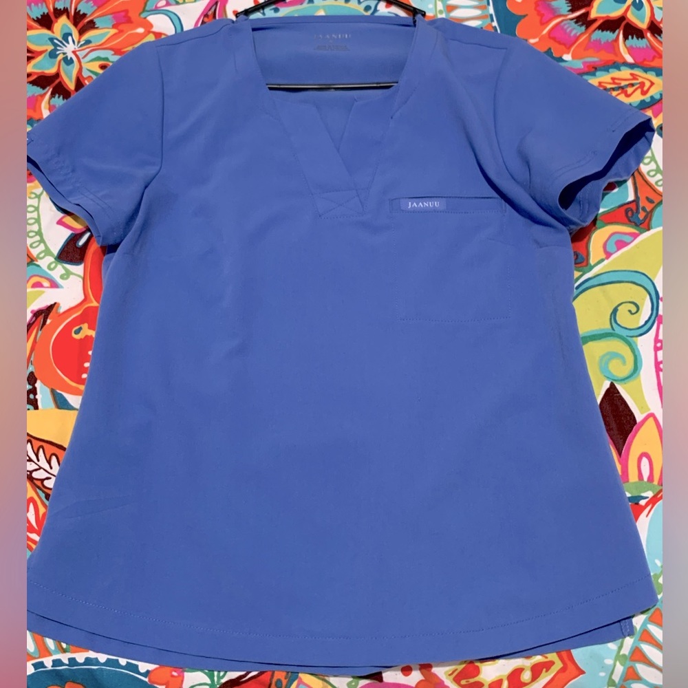 Jaanuu Ceil Blue Scrub Top small